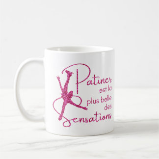 Mug patin à glace Rose brillant sensation Kaffeetasse