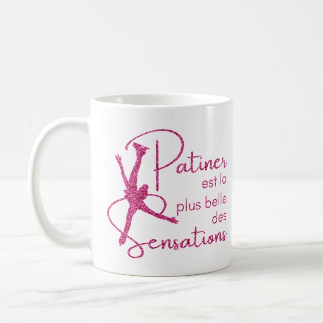 Mug patin à glace Rose brillant sensation Kaffeetasse (Links)