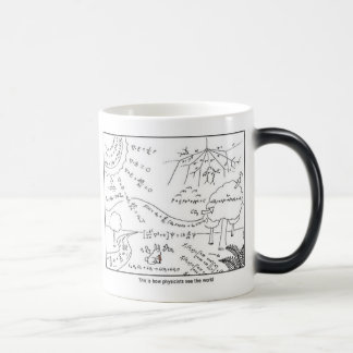 Mug physicists see the world ,[LEFT HANDED] Verwandlungstasse