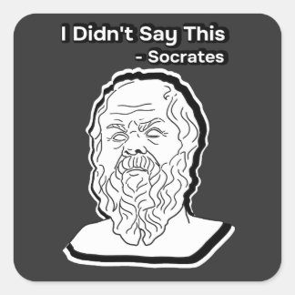 Mug Quadratischer Aufkleber