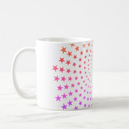 Mug - Rainbow Colored Star Swirls Kaffeetasse