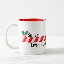 Mug "Santa's Lieblingskreuzer" Zweifarbige Tasse