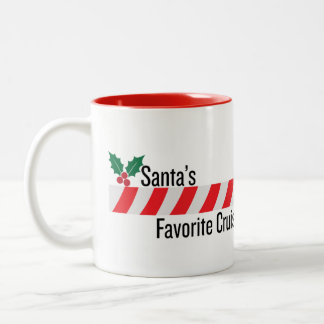 Mug "Santa's Lieblingskreuzer" Zweifarbige Tasse