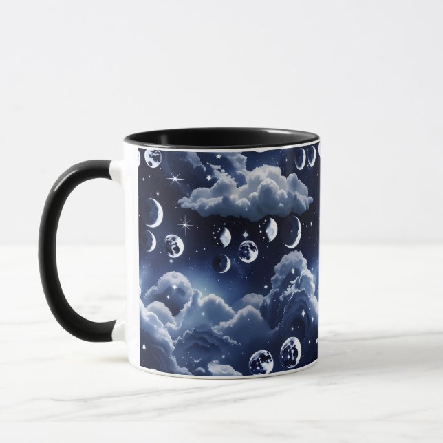 Mug - Silver Celestial Moon Tasse (Links)