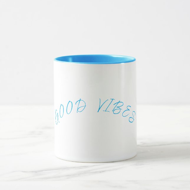 Mug Sky Blue & White (Good Vibes) Tasse (Zentrum)