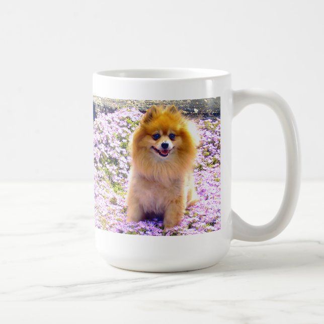 Mug | Spitz Marley mit Mauve-Blume Kaffeetasse (Rechts)