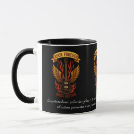 Mug tasse, Rock Forever, guitare basse Tasse