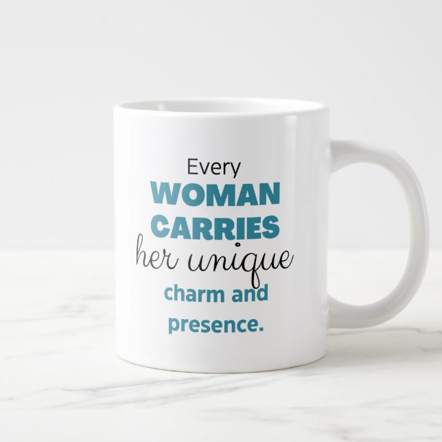 Mug - The Worth of a Woman Collection Jumbo-Tasse (Rechts)