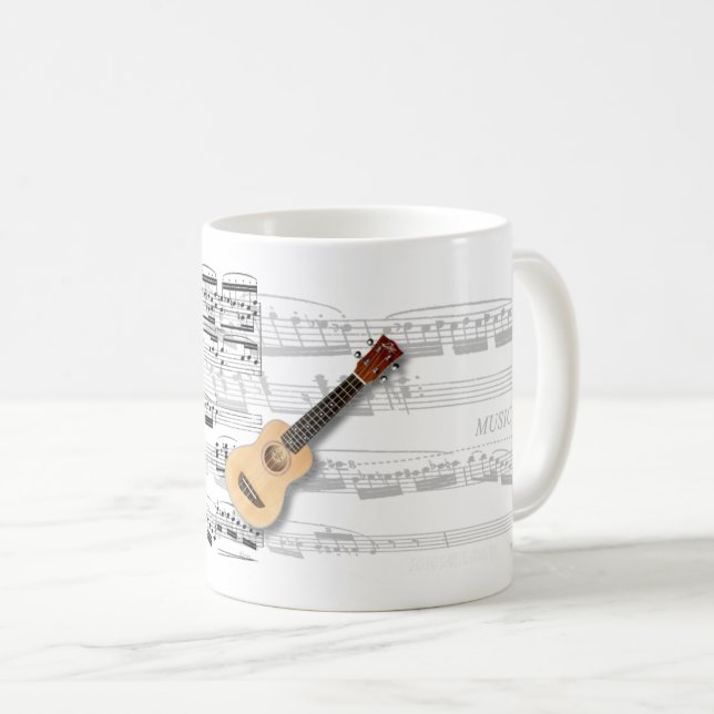 Mug Ukulele Kaffeetasse (VorderseiteRechts)