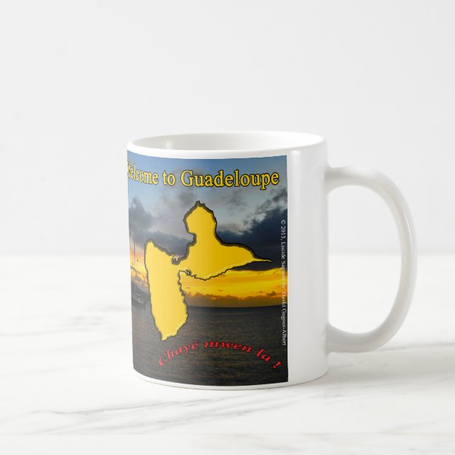 Mug: Welcome to Guadeloupe. Kaffeetasse (Rechts)