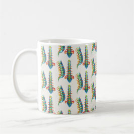 Mug Wirbelsäule Aquarelle ,(Mosaik) Kaffeetasse