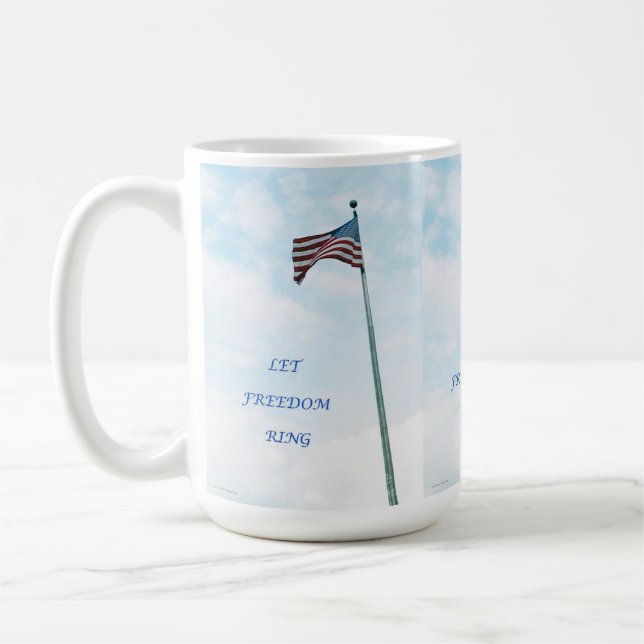 Mug with American Flag Kaffeetasse (Links)