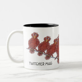 Mug With Bird Cartoons Zweifarbige Tasse