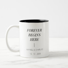 Mug with Customizable Foto Zweifarbige Tasse