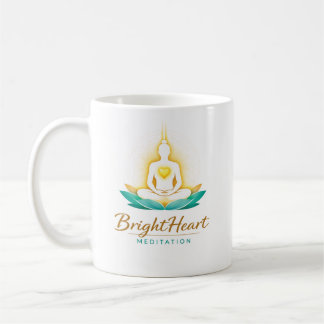 Mug with Female Brightheart Meditation logo Kaffeetasse