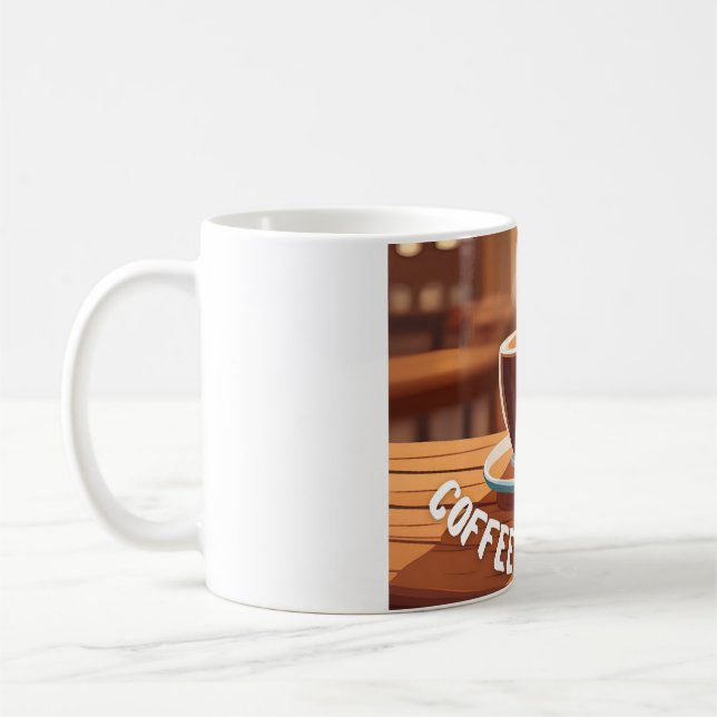 Mug with personalized photo (Coffee and life) Kaffeetasse (Links)