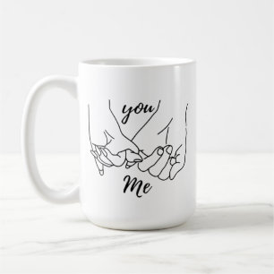 Mug You & Me Pinky Promise – Hochzeit & Valentinst Kaffeetasse