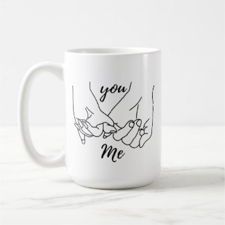 Mug You & Me Pinky Promise – Hochzeit & Valentinst Kaffeetasse