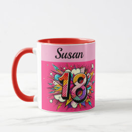 Mug zum achtzehnten Geburtstag Tasse