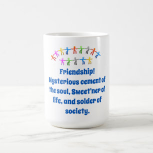 MugFriendship Mysteriöses Zement - Zitat der Freun Kaffeetasse