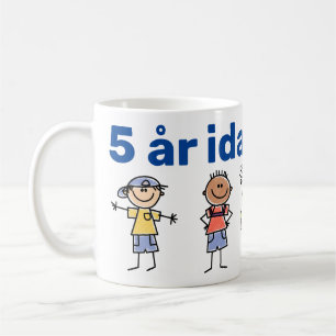 Mugg 5 år idag kaffeetasse