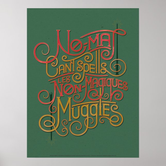 MUGGLE™ Lokalisierte Übersetzungen Grafik Poster (Vorne)