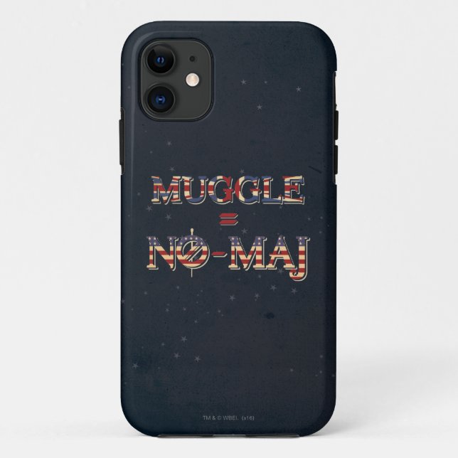 MUGGLE™ = NO-MAJ™ Case-Mate iPhone HÜLLE (Rückseite)