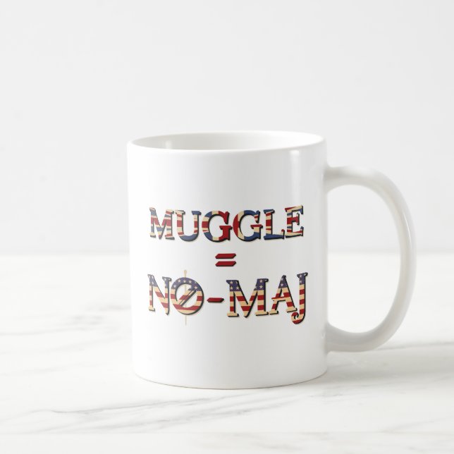 MUGGLE™ = NO-MAJ™ KAFFEETASSE (Rechts)