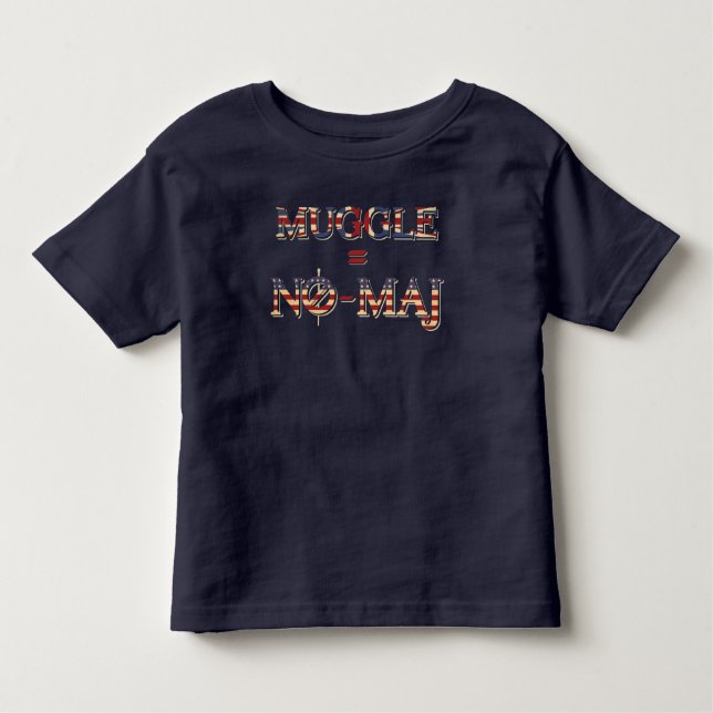 MUGGLE™ = NO-MAJ™ KLEINKIND T-SHIRT (Vorderseite)