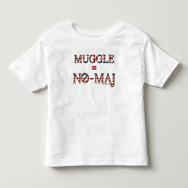 MUGGLE™ = NO-MAJ™ KLEINKIND T-SHIRT (Vorderseite)