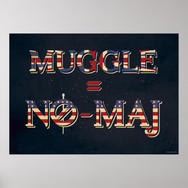 MUGGLE™ = NO-MAJ™ POSTER (Vorne)