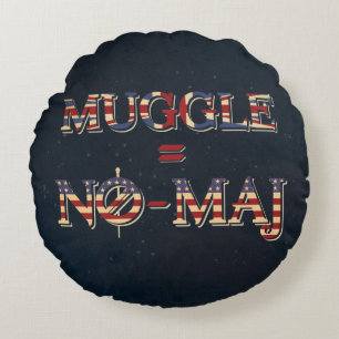 MUGGLE™ = NO-MAJ™ RUNDES KISSEN