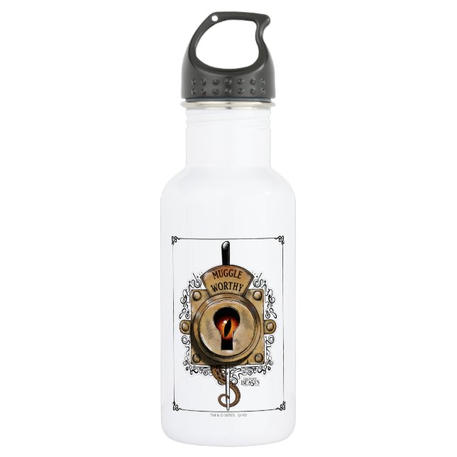 MUGGLE WORTH™ Lock Trinkflasche (Vorderseite)