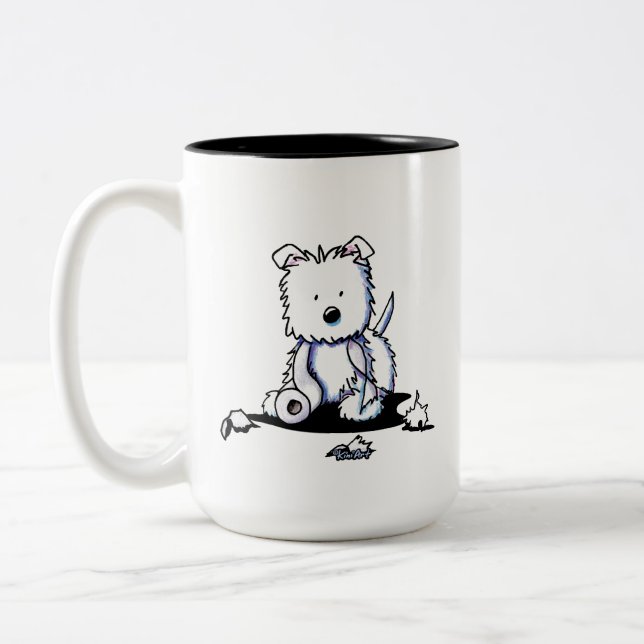 Muggles Westie TP Zweifarbige Tasse (Links)