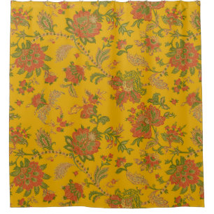 Mughal Art Motive und grenzt an textilen digitalen Duschvorhang