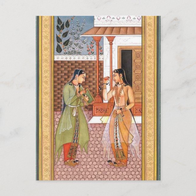 Mughal Art Postkarte (Vorderseite)