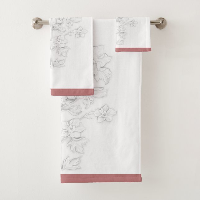 Mughal-Design auf einem Badehandtuch-Set Badhandtuch Set (Insitu)