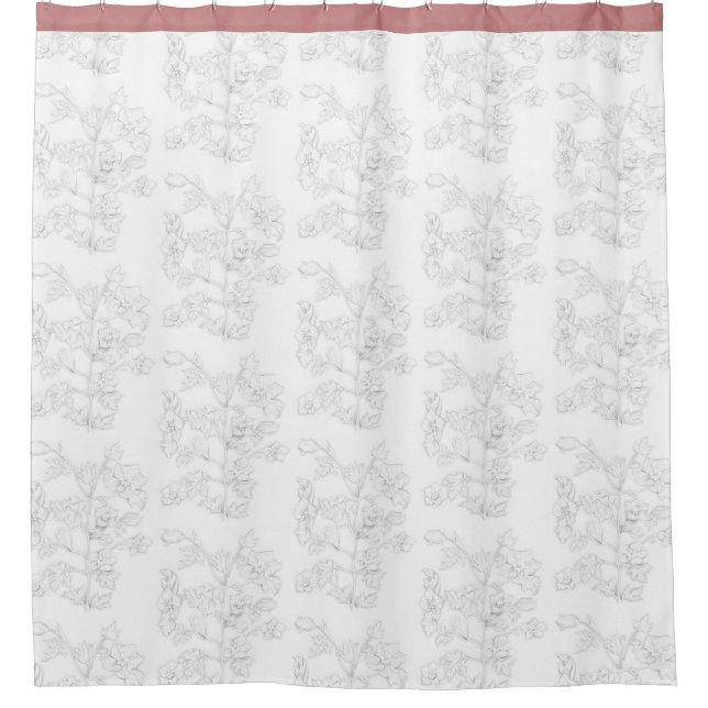 Mughal-Design auf einem Duschvorhang (Vorderseite)
