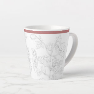 Mughal-Design auf einer kleinen Latte-Tasse Milchtasse