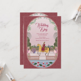 Mughal Design Hochzeit Einladung