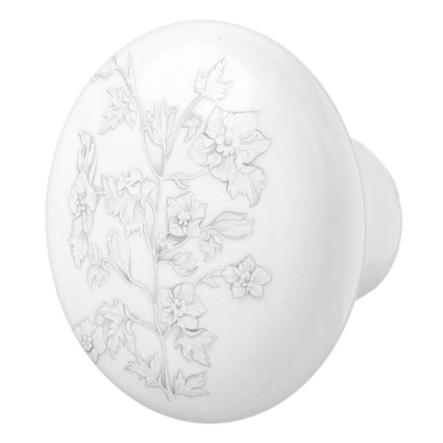 Mughal Design on a Ceramic Knob Keramikknauf (Rechts)