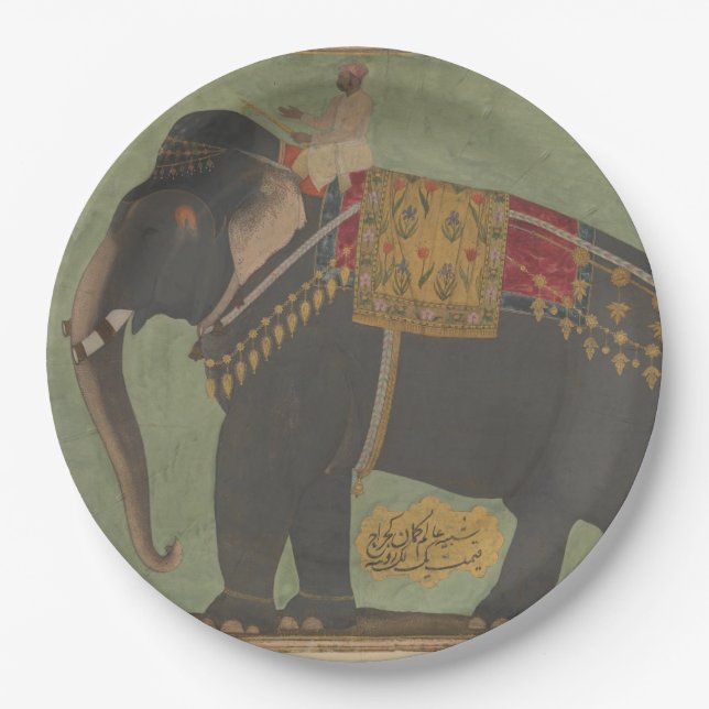 Mughal Elephant Paper Plate Pappteller (Vorderseite)