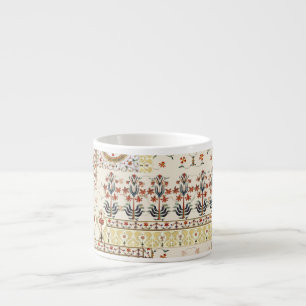 Mughal Floral Paisley: Ethnic Digital Elegance. Espressotasse