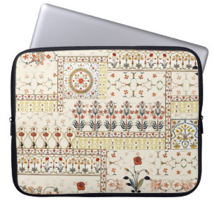 Mughal Floral Paisley: Ethnische digitale Eleganz. Laptopschutzhülle
