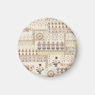 Mughal Floral Paisley: Ethnische digitale Eleganz. Magnet