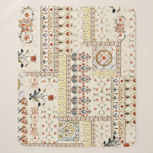 Mughal Floral Paisley: Ethnische digitale Eleganz. Sherpadecke