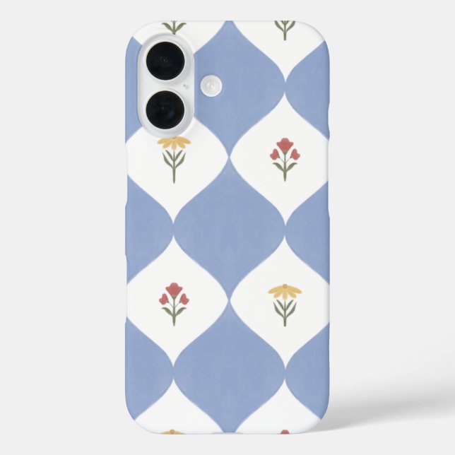 Mughal Inspiriert Blumengitter Case-Mate iPhone Hülle (Rückseite)