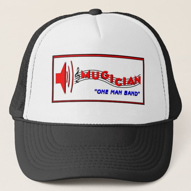 Mugician Logo-Hut Truckerkappe (Vorderseite)