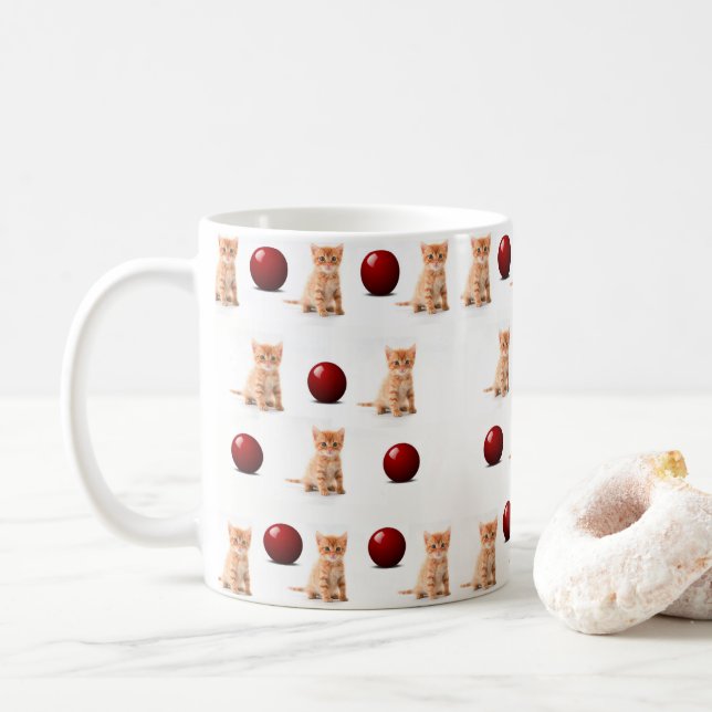 Mugs Kätzchen Kaffeetasse (Mit Donut)