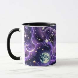 Mugs – Luxury Lavender Celestial Moon Motifs Coffe Tasse